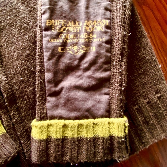 🆓🆓🆓🆓🆓Free Vintage Ribbed Buffalo Zip Cardigan - Picture 5 of 6